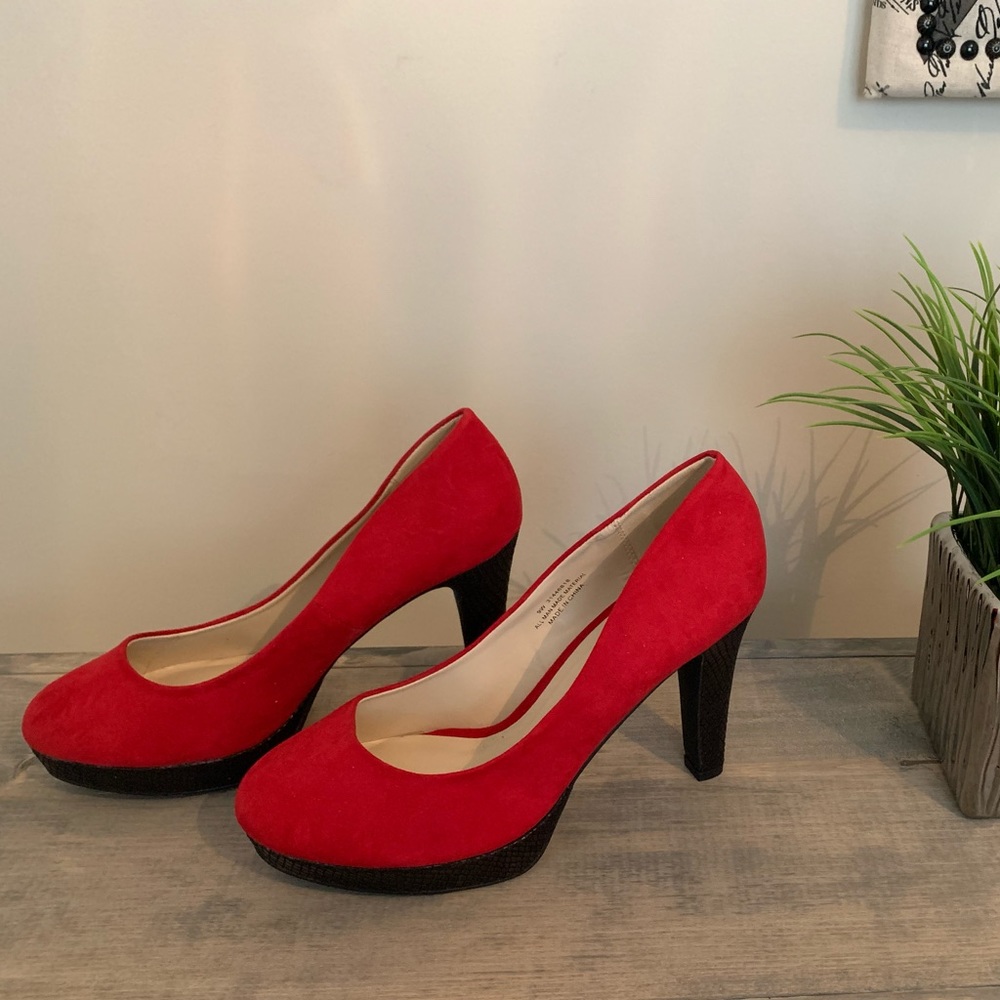 Red Suede Heels